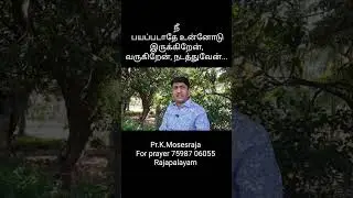 நீ பயப்படாதே! உன்னோடு இருக்கிறேன், வருகிறேன், நடத்துவேன்.....