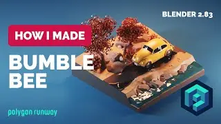 Bumblebee Beetle in Blender 2.83 - 3D Modeling Process