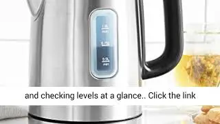 AmazonBasics Stainless Steel Portable Fast, Electric Hot Water Kettle for Tea and Coffee, 1 Liter