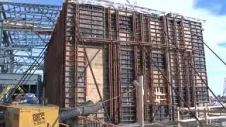 An inside look at a power plant turbine pedestal at Deer Creek Station