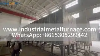 gas or electric resistance heating trolley furnace for heat treatment
