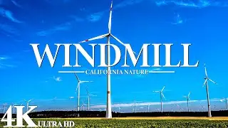 Palm Springs Windmill Tours - Beautiful Relaxing Music, Peaceful Soothing Instrumental Music.