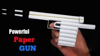 How to make a Bullet Shooting Gun with Paper | DIY Easy Paper Gun