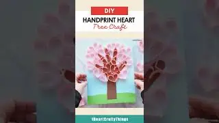 Adorable Handprint Heart Tree Craft for Kids | Easy DIY Keepsake! ❤️