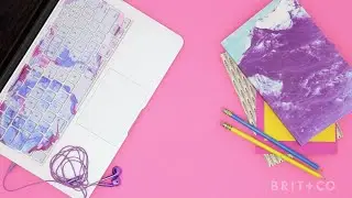 How to DIY a Marbled Keyboard Cover