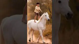 Fearless Boy Standing on a Horse 🐎 | Balance, Courage & Trust