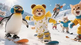 Mama Cat Takes Care of Sick Kitten All Night 🐱❤️ | Heart-Touching Funny Cat Video #contenthunt
