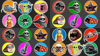 Spin Wheel Monster Train Eater, Titipo, Thomas, Scary Moon, Squid Game, Hungry Star, Kereta Hantu