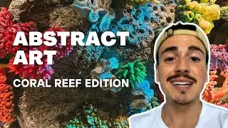 Abstract Coral Reef Painting | Acrylics, Spray Paint, & Texture Paste | Step-by-Step Tutorial
