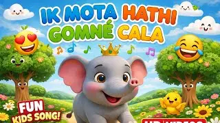 एक मोटा हाथी झूम के चला 🐘🎶 | Funny Elephant Kids Song | Hindi Nursery Rhyme