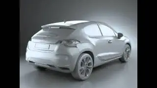 3D Model of Citroen DS4 2012 Review