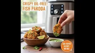 Oil free fish pakora with air fryer at home | Cooking With Spell |