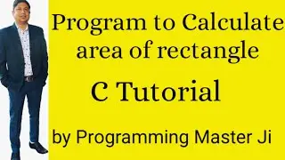 c programming tutorial program to calculate area of rectangle part 4 |c tutorial|c tutorial in hindi