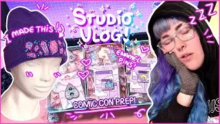 MCM Comic con prep vlog! I'm SO TIRED 😪💜 ♡ STUDIO VLOG 28 ♡ #studiovlog #artistvlog