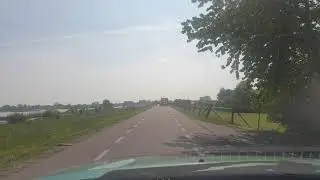 Driving from Jaarsveld to Lopik over the Dyk along the Lek