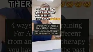 How SPACE for ARFID treats feeding therapy differently?!#feedingtherapy #pfd