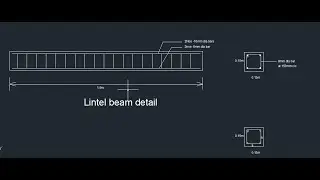 Lintel Beam Calculation- Excel/AutoCAD explained - Concrete, Shuttering and BBS