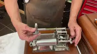 678.  Removing the cabinet lid on a Columbia Graphophone AB MacDonald