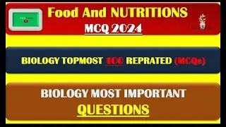 Food and Nutrition Mcqs | Class 9th Chapter 8 Complete mcq solved | Biology mcq question Answers