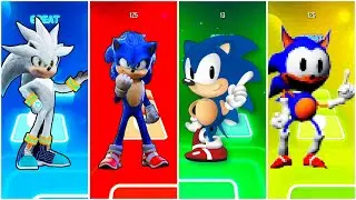 Silver Sonic 🔴 Sonic 🔴 Sonic Origins 🔴 Rewrite Sonic | Tiles Hop EDM Rush