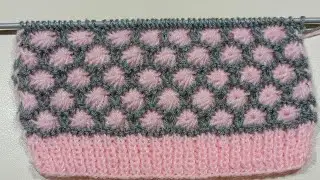 Double Colour Knitting Design For Sweater/Cardigan/Jacket || Mamta Stitching tutorial # ‐ 641