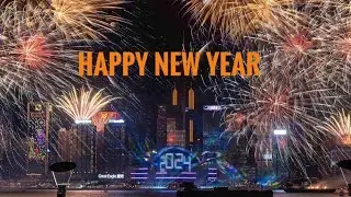 New Year countdown in Hong Kong/ #Hongkongcountdown #Greatestever /Tha Greatest ever #Fireworks2024