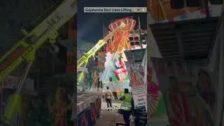 Gajjalamma Devi Crane Lifting ..2025 | Khairatabad Ganesh Nimajjanam work Started