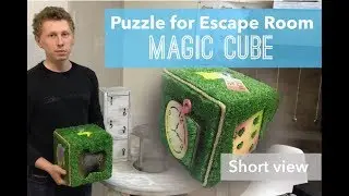 Magic cube - puzzle for Escape Room (Alice style)