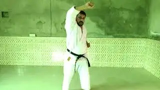 Chokuzuki, Age-uke, Shoto-uke, Uchi-uke, Gedanbarai-uke.