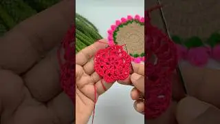 TUTORIAL HERE!👆 Very Easy Crochet Coaster Pattern &ndash; Quick & Beginner-Friendly Tutorial