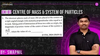 The identical spheres each of mass 2M are placed at the corners of a right angled triangle with mut