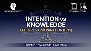 Intention vs Knowledge & Attempt vs Preparation under BNS 2023, Mens Rea & Stages of Crime Explained