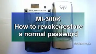 How to revoke/restore a normal password using the master password on the MI-300K(CUBE)