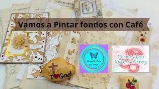 Vamos a Pintar Fondos con Caf&eacute;- Cerecitas Arte y Scrap