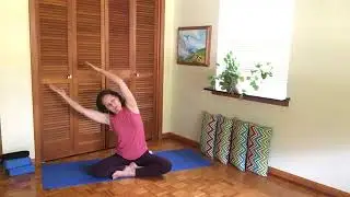 FB live yoga video 13 from 2020 covid shutdown time. Yoga for beginner and intermediate students.
