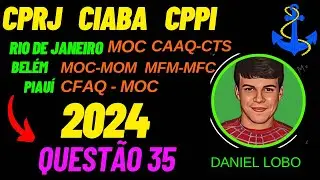 Prova do CFAQ-2024- Matemática- Questão 35 - Marinha Mercante - Aquaviários - Rio de Janeiro e Belém