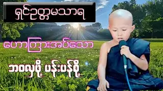 ကုိရင္ေလးရွင္ဥတၱမသာရ ေဟာၾကားေတာ္မူေသာ  ဘ၀လွဖို႔ ပန္းပန္စို႔ တရားေဒသနာေတာ္#တရားတော်များ