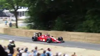 Ex-Nigel Mansell Ferrari 640 glorious V12 sounds