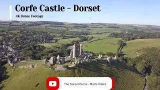 Corfe Castle revisited Dorset - 4k Drone Footage, Mavic Pro Platinum