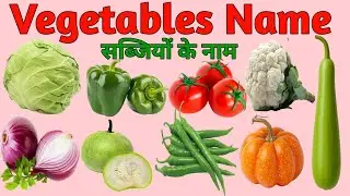 20 Vegetables Name Hindi & English | Kids Learning Video |🍅 Learn Vegetables Name|Educational Video 