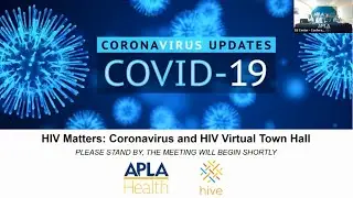 HIV Matters Public Health Advisory -  HIV and Coronavirus Virtual Town Hall