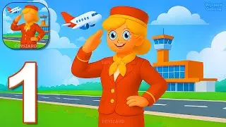 Airport Idle - Gameplay Walkthrough Part 1 - Manage Your Own Airport Empire (iOS, Android)