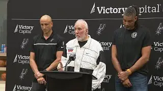 FULL SPEECH: Legendary Spurs coach Gregg Popovich made powerful return Monday following stroke.