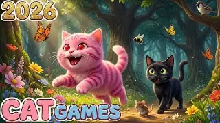 🦋Cat TV with Relax Music🐾Stimulating Videos for Cat to Watch ⚠️Anti Loneliness and Funny Cat Games!