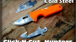 Cold Steel Click-N-Cut Hunters Knife. Survival. Test #286