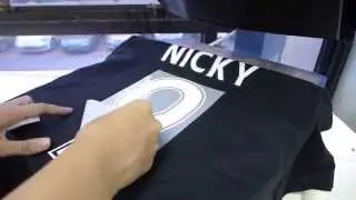 Pre-printed Numbers Heat press Instructions