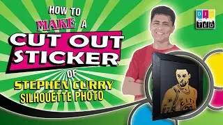 How to Make a CUT OUT STICKER of Stephen Curry Silhouette Photo