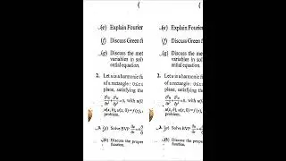 PDE PYQ (Paper-11) SEM-3 PG MATHS VBU