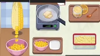 How to Make Tasty Popcorn Cooking Game 2025 #cook #kitchenset #breakfast #milkshake #fries #game