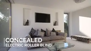 Hidden Electric Blinds for Living Room